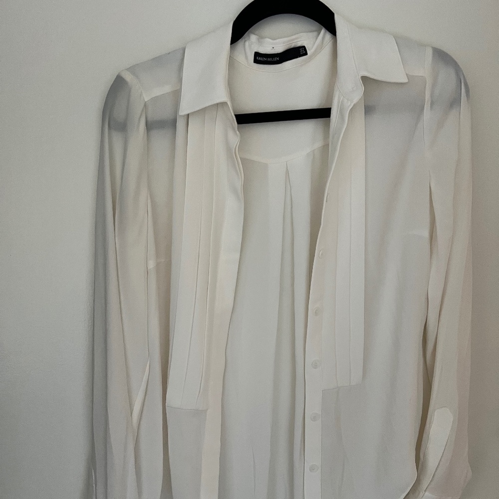 KAREN MILLEN SILK SHIRT